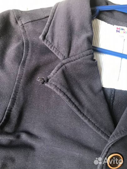 Пиджак школьный 128 синий