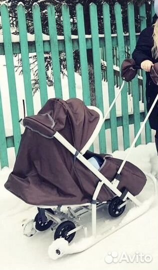 Детские санки коляска