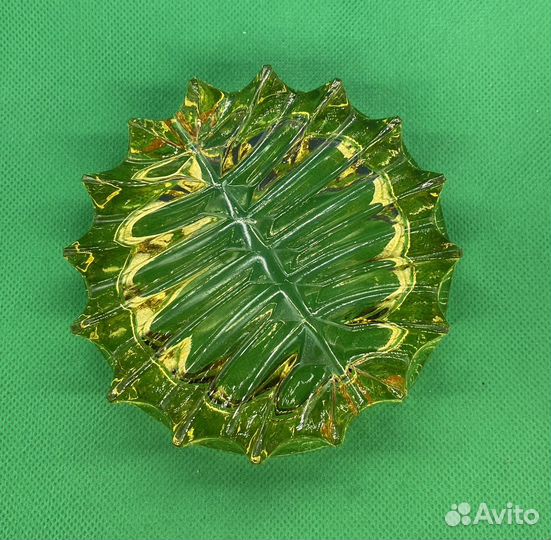 Пепельница цветное стекло СССР