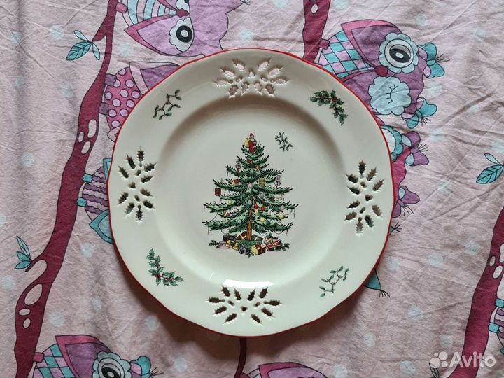Тарелка закусочная Spode Рождественская ель