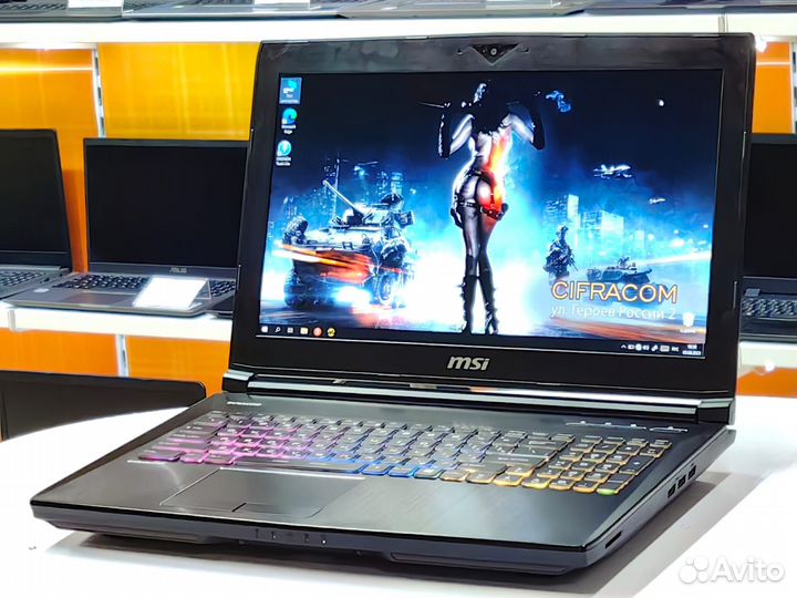 Ноутбук MSI 15.6 120hz i7 16gb GTX1070 8gb SSD+HDD