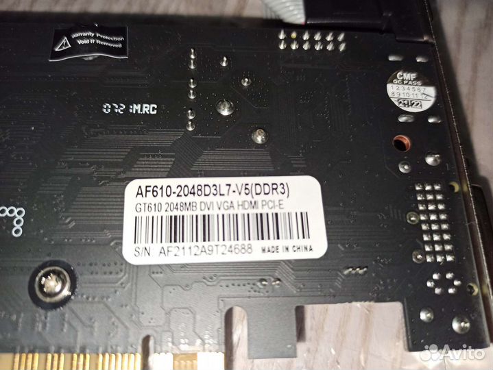 Видеокарта afox GeForce GT 2 гб AF610-2048D3L7-V5
