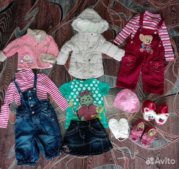 Вещи пакетом на девочку 68-92