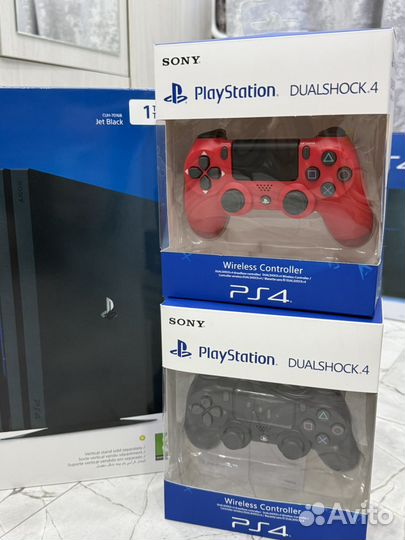 Sony playstation 4 Pro 1Tb + 370 Игр / Коробка