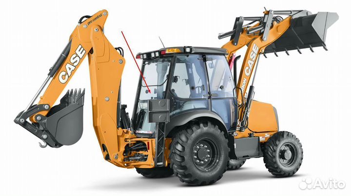 Стекло заднее для погрузчика case