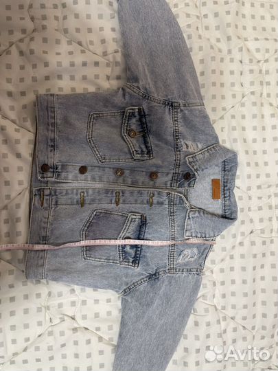Джинсовая куртка для девочки 104 110
