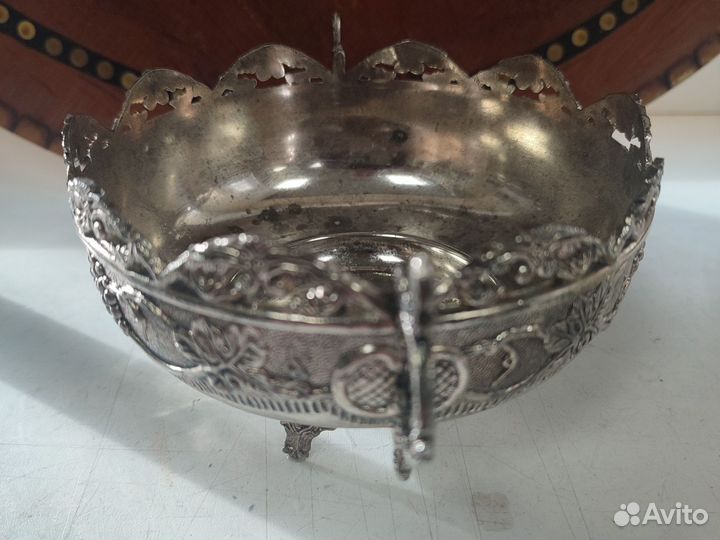 Конфетница из мельхиора