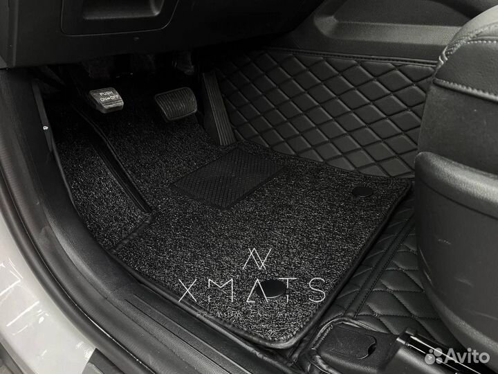 3D коврики из экокожи для KIA Sorento MQ4 7 мест