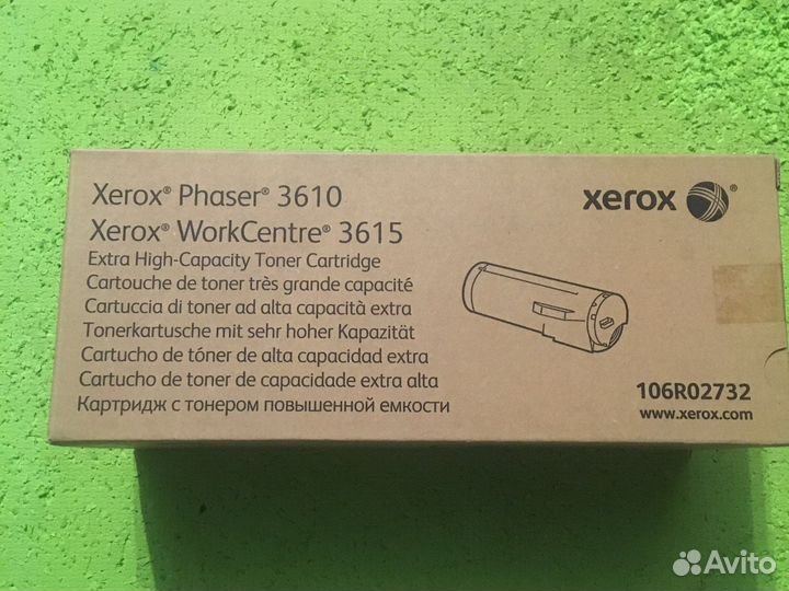 Картриджи xerox 106R02732