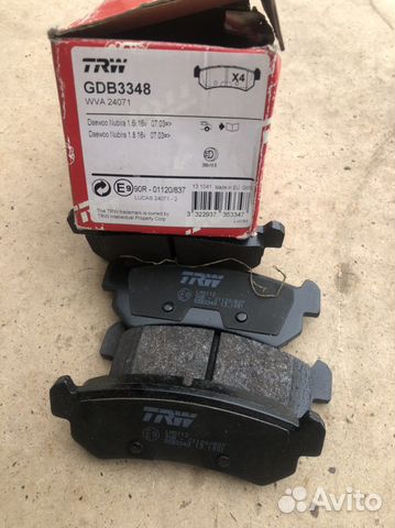 Тормозные колодки задние Lacetti, Aveo