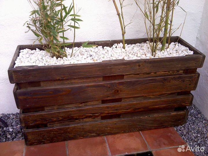 Кашпо из палет