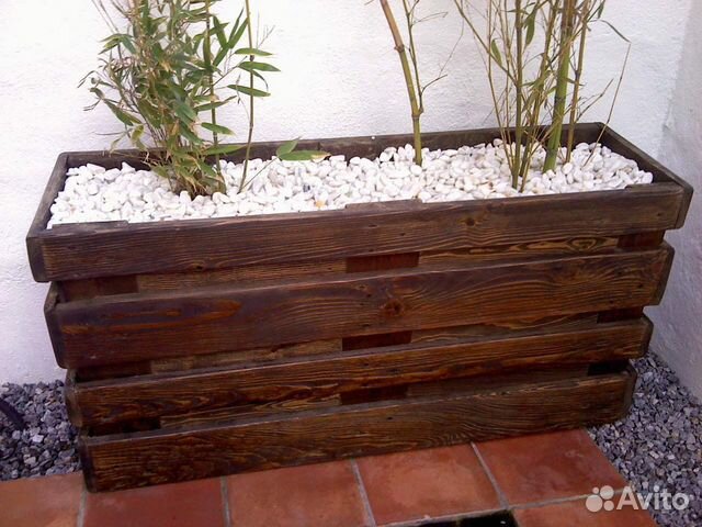 Кашпо из палет