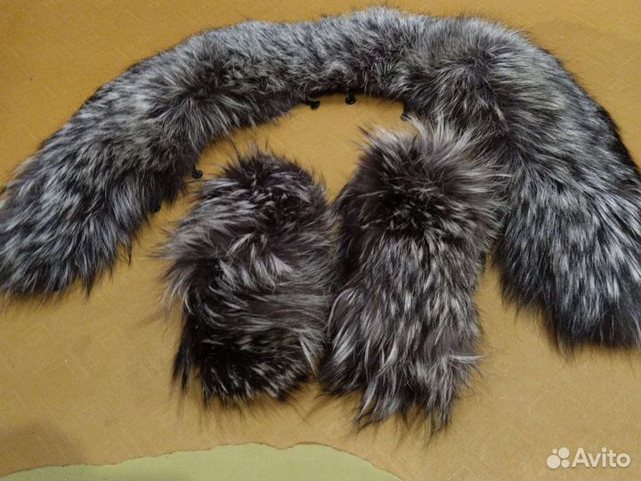 Воротник длина 89см и манжеты