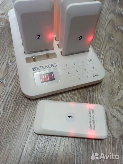 Система вызова на 16 пейджеров для фаст-фуда