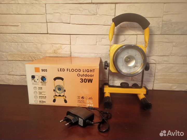 Светодиодный прожектор аккумуляторный