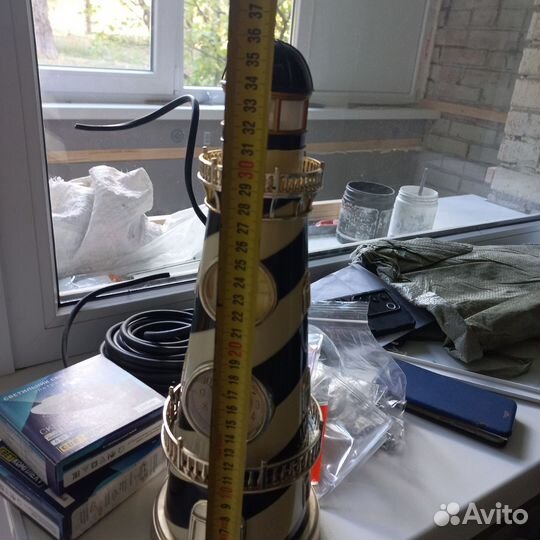 Термометр маяк с часами