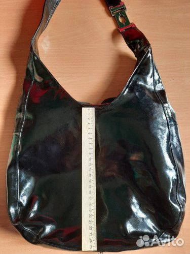 Сумка натуральная лаковая кожа