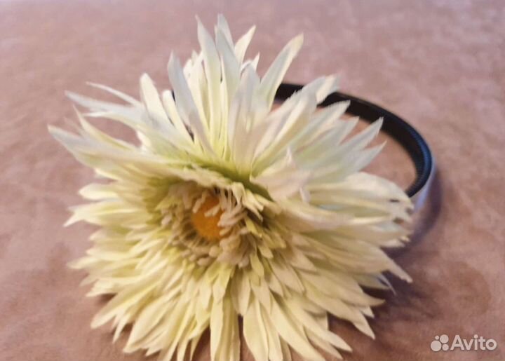 Комплект ободков для волос с цветком