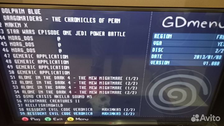 Dreamcast gdemu 64gb 70+игр