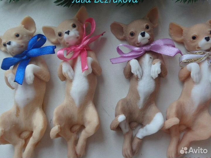 Мыло ручной работы собачки