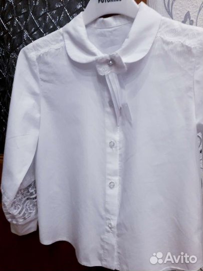 Блузка школьная с бантиком.Ф.лидер