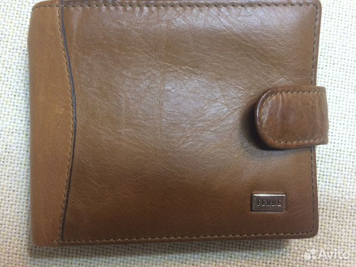 Кошелек\портмоне кож горчичн цвет благородный