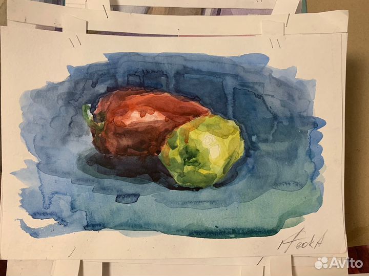Этюды акварелью