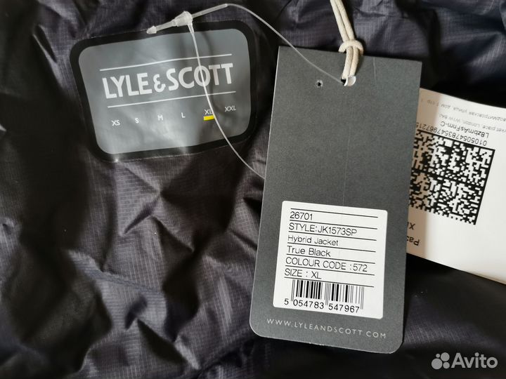 Пуховик куртка Lyle & Scott оригинал