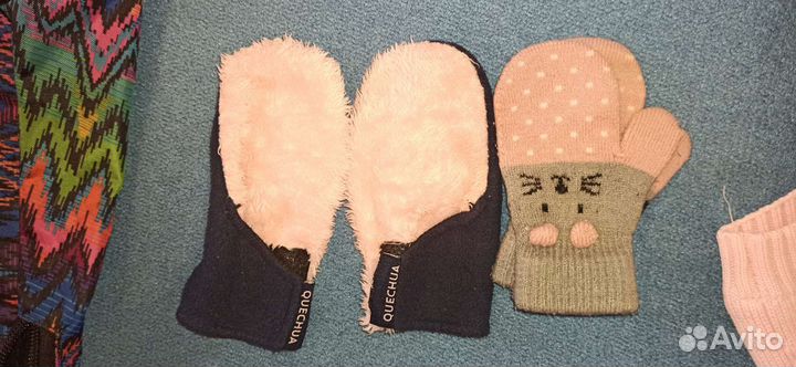 Шапки+ варежки от 2,5 года