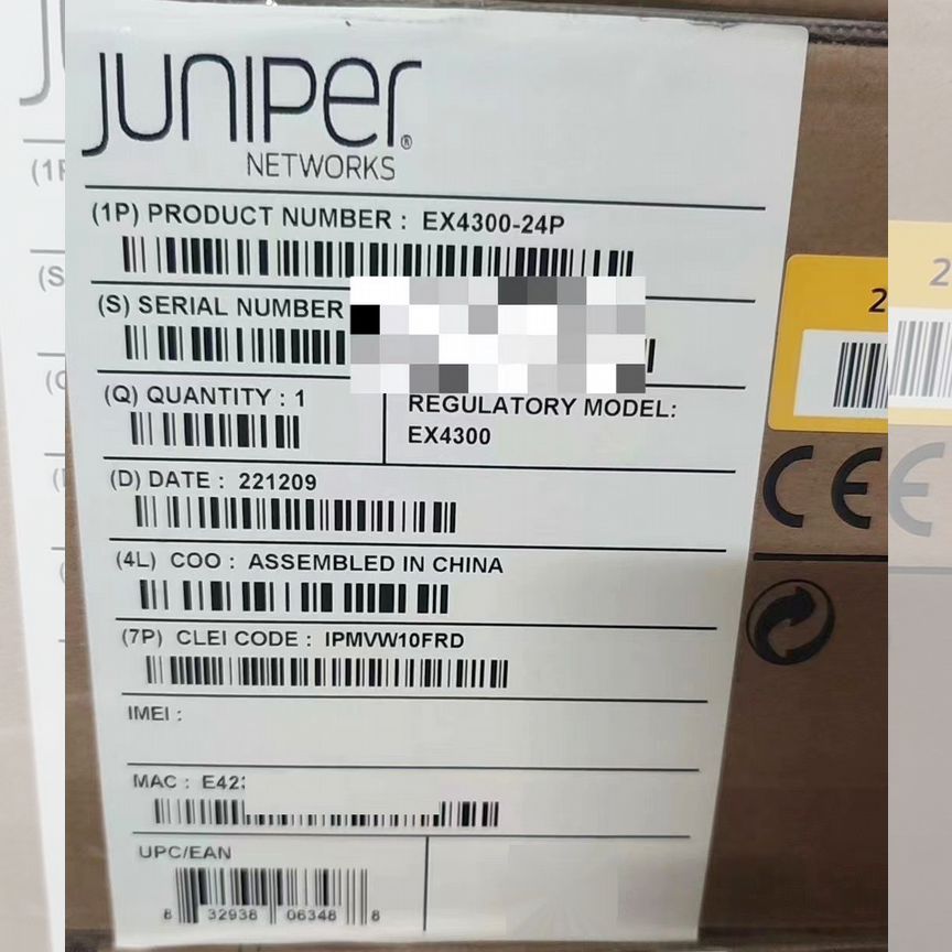[EX4300-24P] Коммутатор Juniper (24* Poe+) Ex4300-24p
