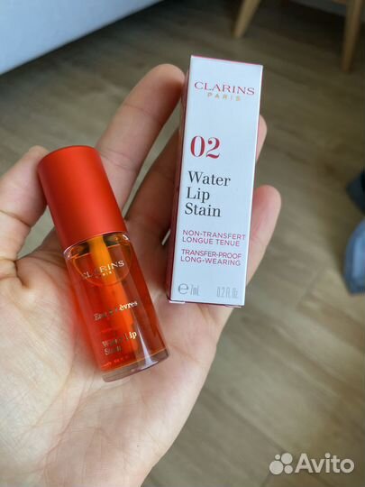Тинт для губ clarins water lip stain 02