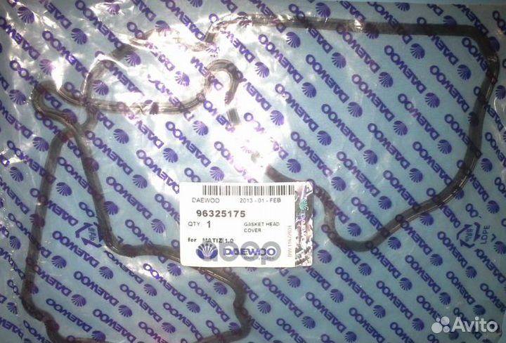 Прокладка клапанной крышки 96325175 daewoo