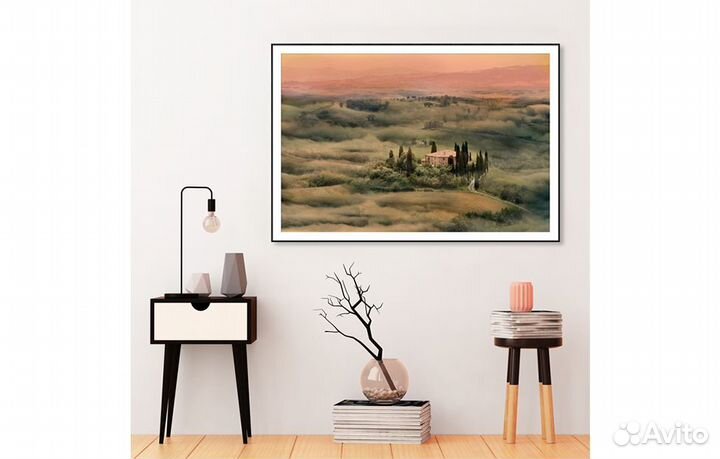 Постер «Дом среди туманных холмов» (57 х 82 см) Ан