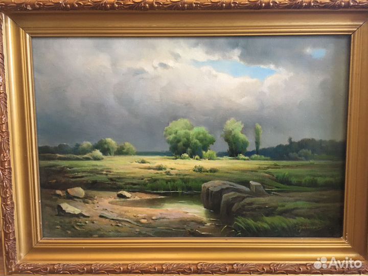 Картина маслом на холсте в раме