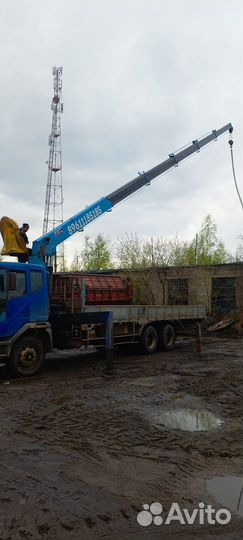 Аренда и услуги манипулятора, стрела 7.5 т, 22 м, борт 10 т, 8 м