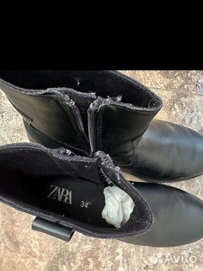 Ботинки на девочку 34 размер