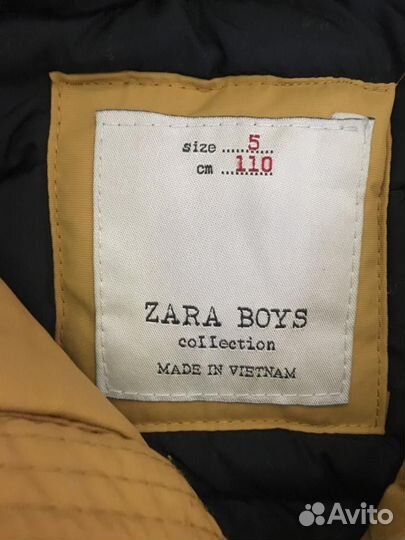 Куртка zara 110