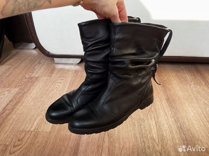 Сапоги натуральная кожа