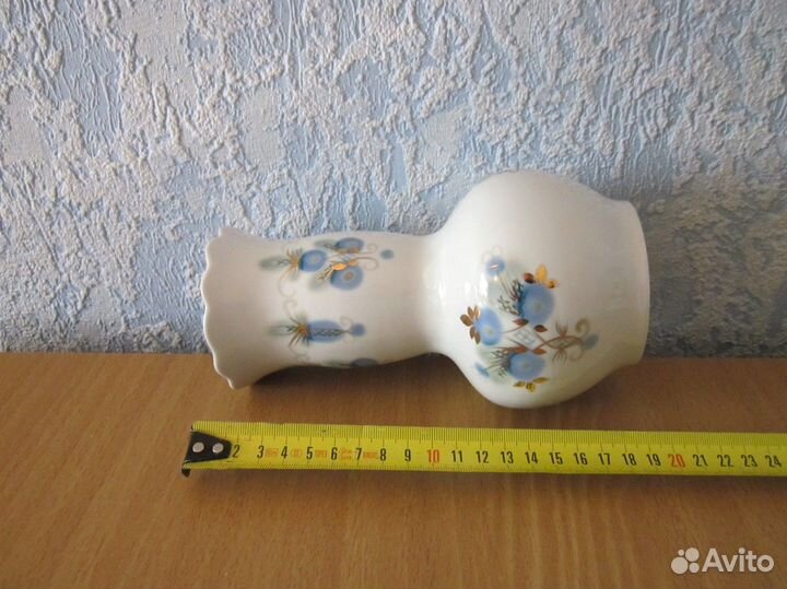 Сервиз богемский фарфор,ваза,тарелка (СССР)