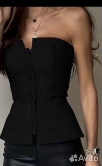 Топ корсет женский черный 44