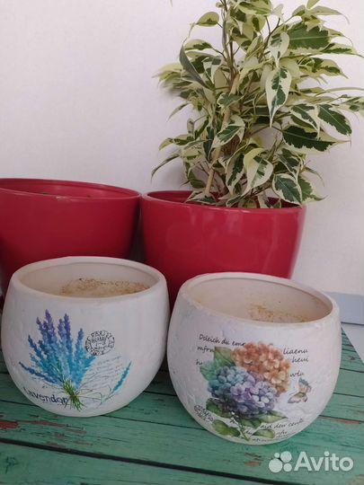 Горшок керамический кашпо для цветов