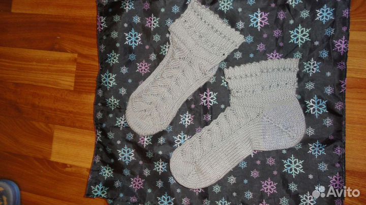 Носки вязаные шерстяные