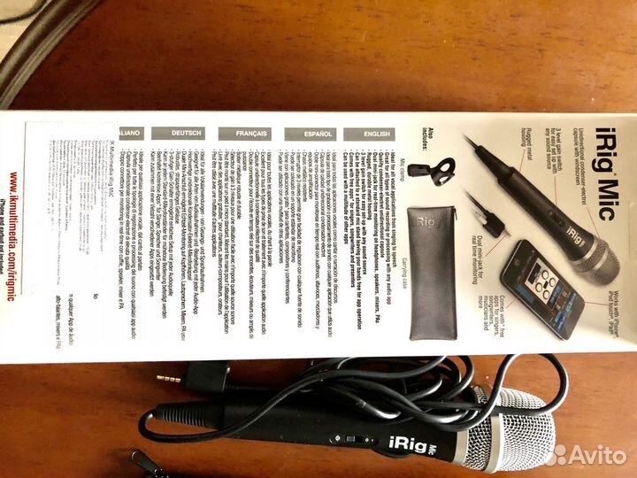 Микрофон студийный профессиональный iRig Mic