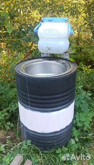 Бочка с раковиной