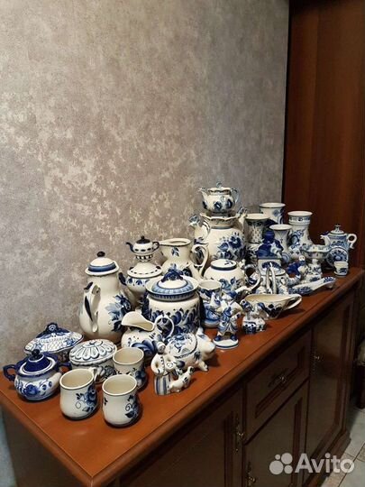 Гжель,мельхиор,богемское стеело и др