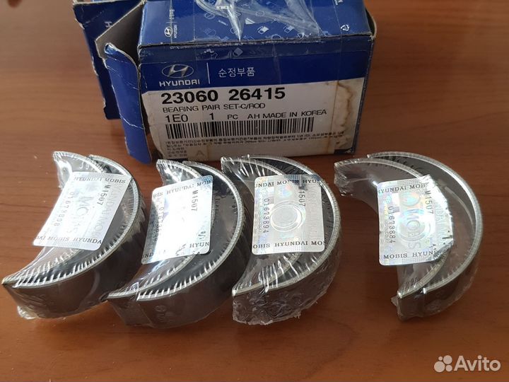 Вкладыши шатунные STD Hyundai Getz, Accent, Matrix