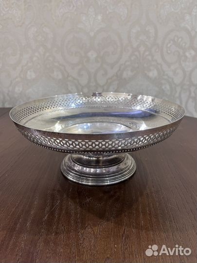 Ваза для фруктов серебрение