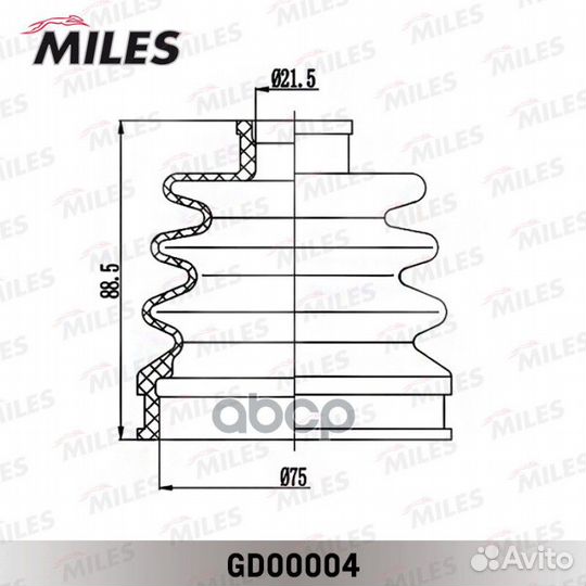 Пыльник ШРУС miles spectra /shuma/accent 21.5*