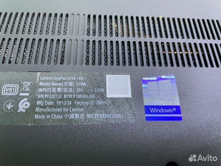 Новый ноутбук Lenovo core i3 1005g1