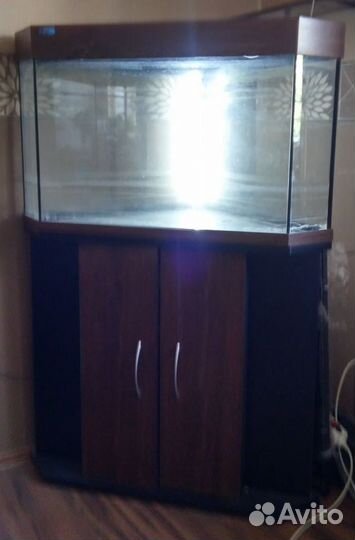 Угловой аквариум Биодизайн 110 литров с тумбой